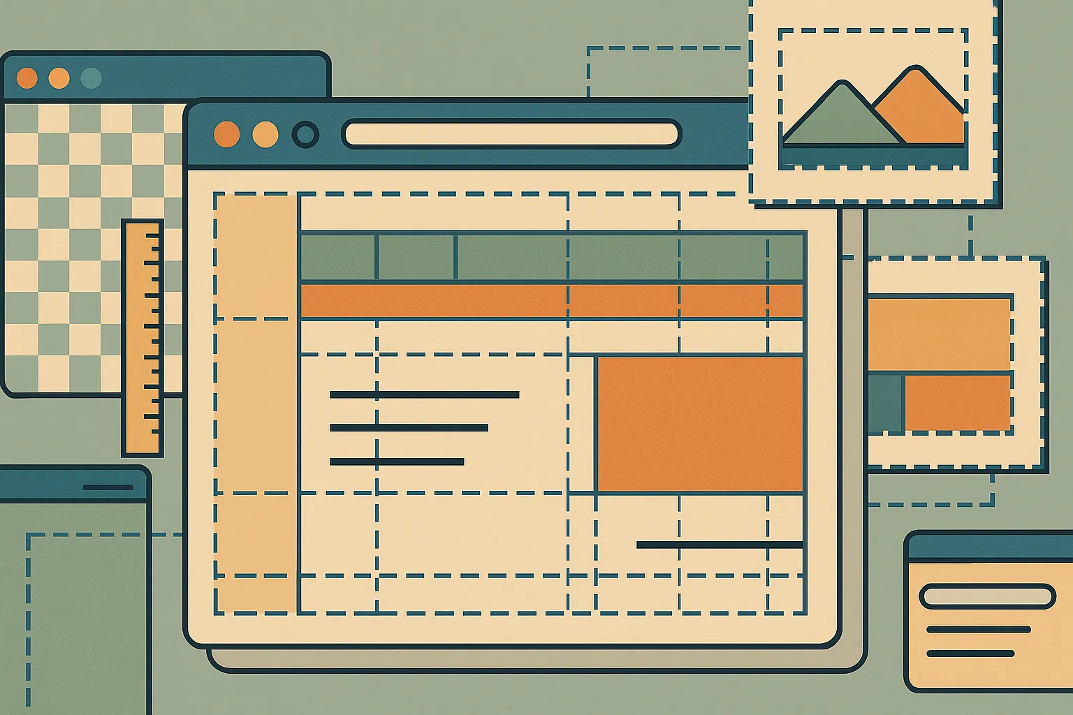 Table-based layout structures
