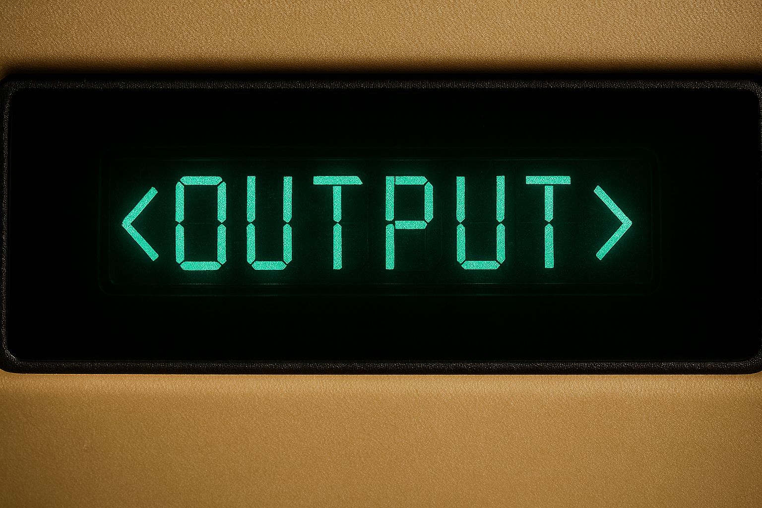 The <output> Tag